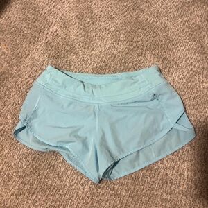 teal athletic shorts